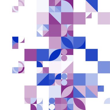 Asgari mozaik geometrik soyut arkaplan deseni