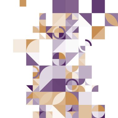 Asgari mozaik geometrik soyut arkaplan deseni