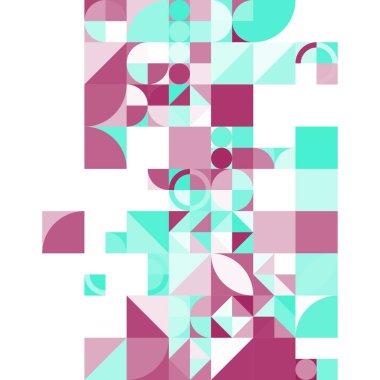 Asgari mozaik geometrik soyut arkaplan deseni