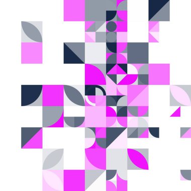 Asgari mozaik geometrik soyut arkaplan deseni