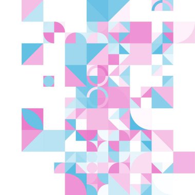 Asgari mozaik geometrik soyut arkaplan deseni