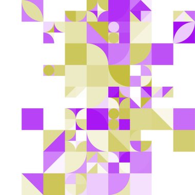 Asgari mozaik geometrik soyut arkaplan deseni