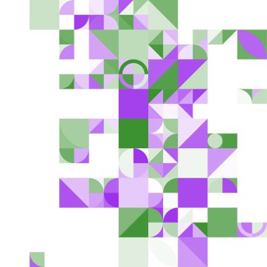 Asgari mozaik geometrik soyut arkaplan deseni