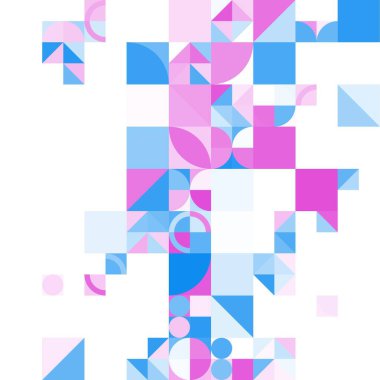 Asgari mozaik geometrik soyut arkaplan deseni