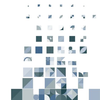 Asgari mozaik geometrik soyut arkaplan deseni