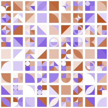 Asgari mozaik geometrik soyut arkaplan deseni