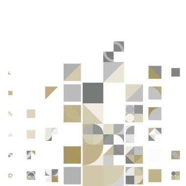 Asgari mozaik geometrik soyut arkaplan deseni