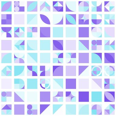 Asgari mozaik geometrik soyut arkaplan deseni