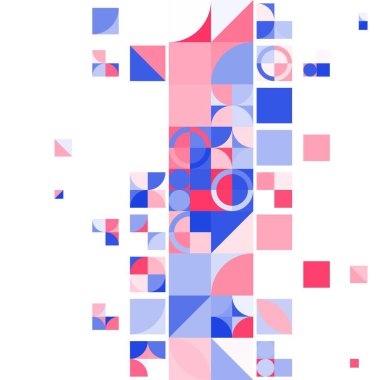 Asgari mozaik geometrik soyut arkaplan deseni