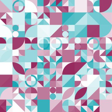 Asgari mozaik geometrik soyut arkaplan deseni