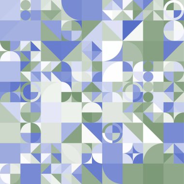 Asgari mozaik geometrik soyut arkaplan deseni