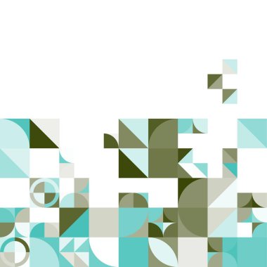 Asgari mozaik geometrik soyut arkaplan deseni