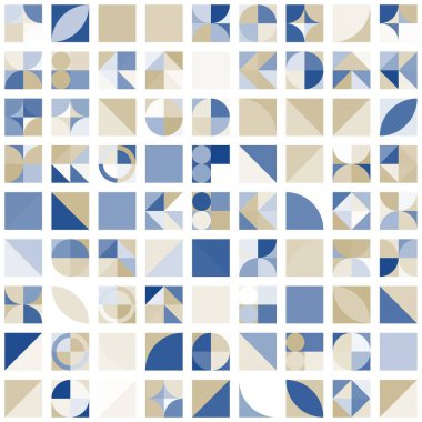 Asgari mozaik geometrik soyut arkaplan deseni