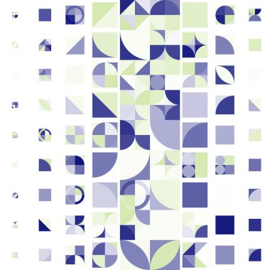 Asgari mozaik geometrik soyut arkaplan deseni