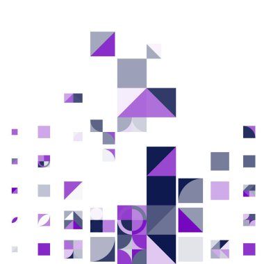 Asgari mozaik geometrik soyut arkaplan deseni