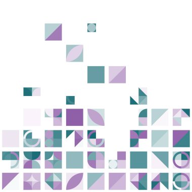 Asgari mozaik geometrik soyut arkaplan deseni