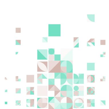 Asgari mozaik geometrik soyut arkaplan deseni