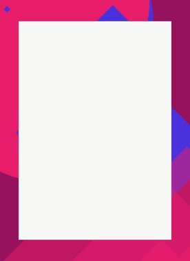 Dekoratif desen tasarımlı renkli, soyut el ilanı kapağı çerçevesi