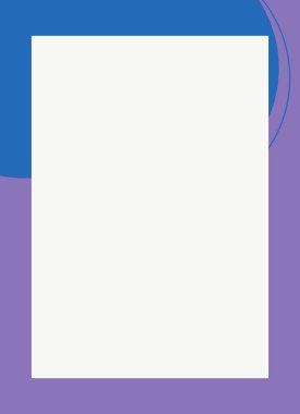 Dekoratif desen tasarımlı renkli, soyut el ilanı kapağı çerçevesi