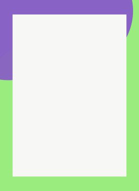 Dekoratif desen tasarımlı renkli, soyut el ilanı kapağı çerçevesi