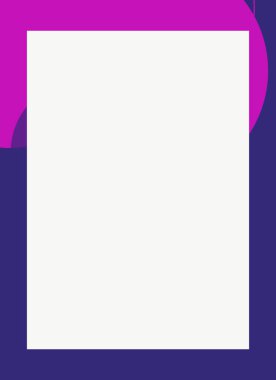 Dekoratif desen tasarımlı renkli, soyut el ilanı kapağı çerçevesi