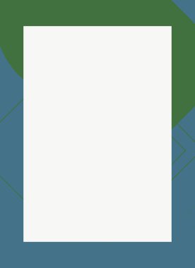 Dekoratif desen tasarımlı renkli, soyut el ilanı kapağı çerçevesi