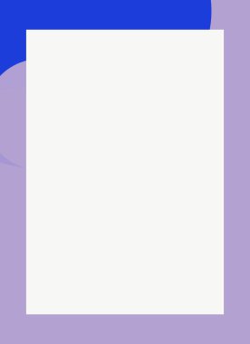 Renkli modern soyut el ilanı veya dekoratif desen tasarımlı fotoğraf çerçevesi