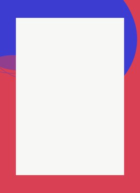 Renkli modern soyut el ilanı veya dekoratif desen tasarımlı fotoğraf çerçevesi