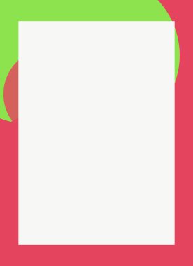 Renkli modern soyut el ilanı veya dekoratif desen tasarımlı fotoğraf çerçevesi