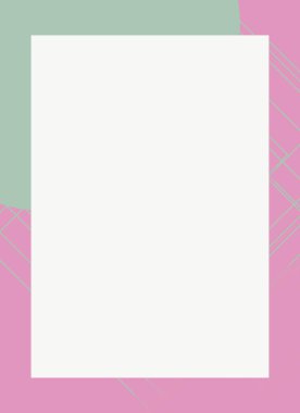 Renkli modern soyut el ilanı veya dekoratif desen tasarımlı fotoğraf çerçevesi