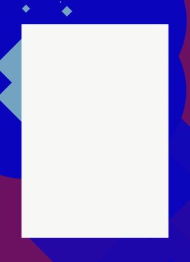 Dekoratif desen tasarımlı renkli, soyut el ilanı kapağı çerçevesi