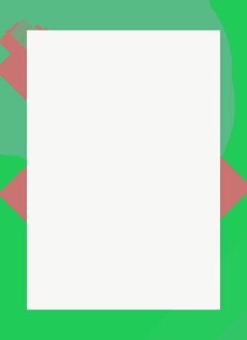 Dekoratif desen tasarımlı renkli, soyut el ilanı kapağı çerçevesi