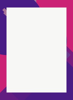 Dekoratif desen tasarımlı renkli, soyut el ilanı kapağı çerçevesi