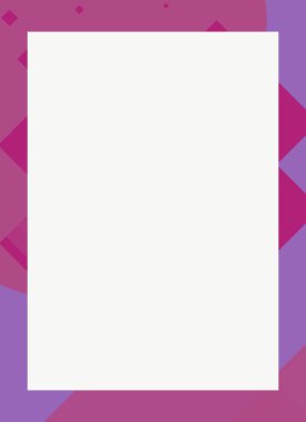 Dekoratif desen tasarımlı renkli, soyut el ilanı kapağı çerçevesi