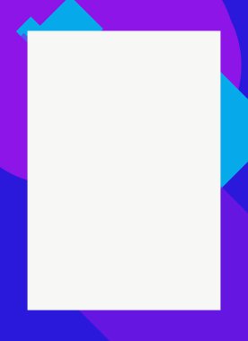 Dekoratif desen tasarımlı renkli, soyut el ilanı kapağı çerçevesi