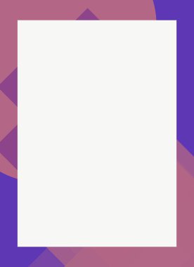 Dekoratif desen tasarımlı renkli, soyut el ilanı kapağı çerçevesi