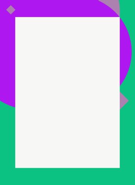 Dekoratif desen tasarımlı renkli, soyut el ilanı kapağı çerçevesi