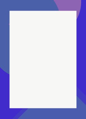 Dekoratif desen tasarımlı renkli, soyut el ilanı kapağı çerçevesi