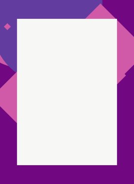 Dekoratif desen tasarımlı renkli, soyut el ilanı kapağı çerçevesi