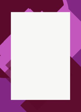 Dekoratif desen tasarımlı renkli, soyut el ilanı kapağı çerçevesi