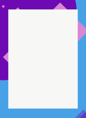 Dekoratif desen tasarımlı renkli, soyut el ilanı kapağı çerçevesi