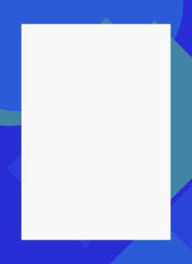 Dekoratif desen tasarımlı renkli, soyut el ilanı kapağı çerçevesi