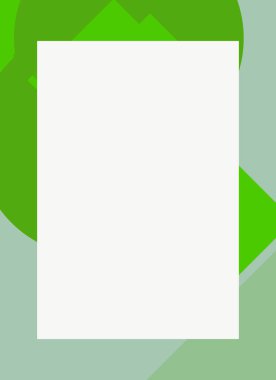 Dekoratif desen tasarımlı renkli, soyut el ilanı kapağı çerçevesi