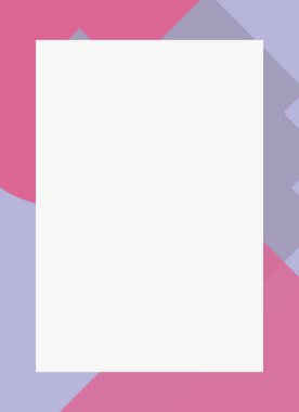 Dekoratif desen tasarımlı renkli, soyut el ilanı kapağı çerçevesi