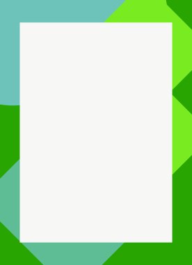 Dekoratif desen tasarımlı renkli, soyut el ilanı kapağı çerçevesi