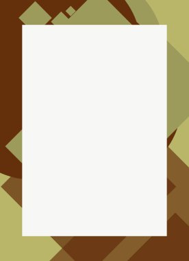 Dekoratif desen tasarımlı renkli, soyut el ilanı kapağı çerçevesi