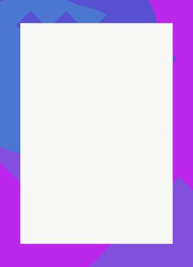 Dekoratif desen tasarımlı renkli, soyut el ilanı kapağı çerçevesi