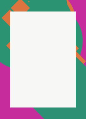 Dekoratif desen tasarımlı renkli, soyut el ilanı kapağı çerçevesi