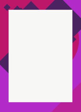 Dekoratif desen tasarımlı renkli, soyut el ilanı kapağı çerçevesi