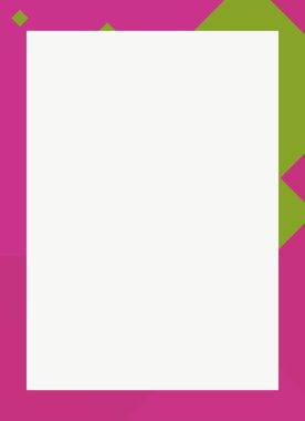 Dekoratif desen tasarımlı renkli, soyut el ilanı kapağı çerçevesi